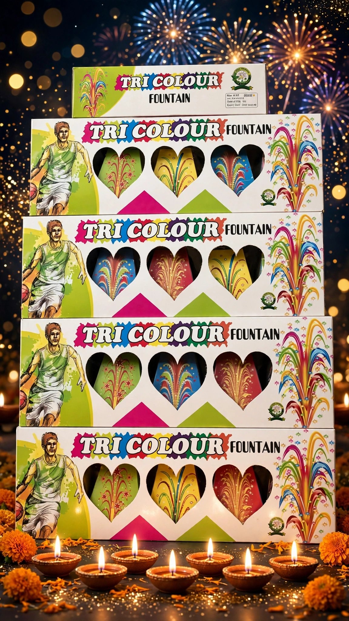 Tri Colour (5 Pcs)
